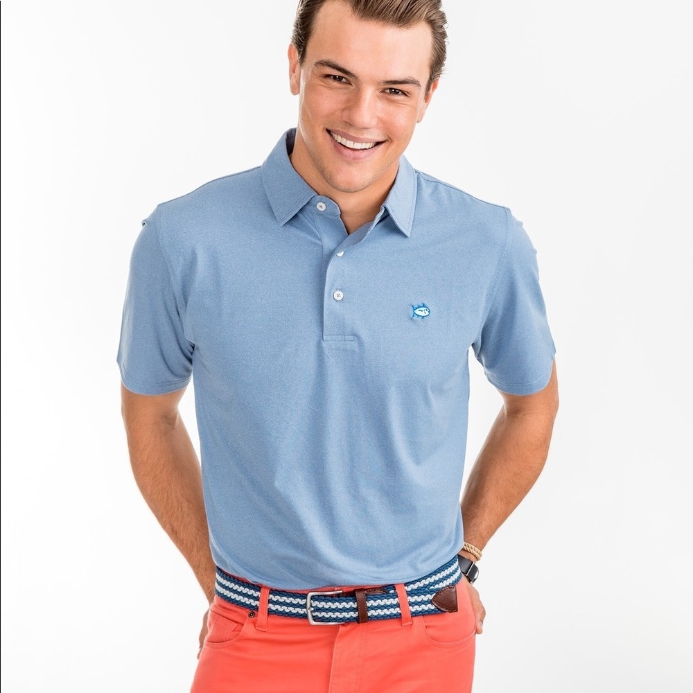 Southern Tide Heathered Driver Performance Polo